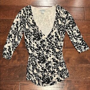 H&M Wrap Front Floral Top